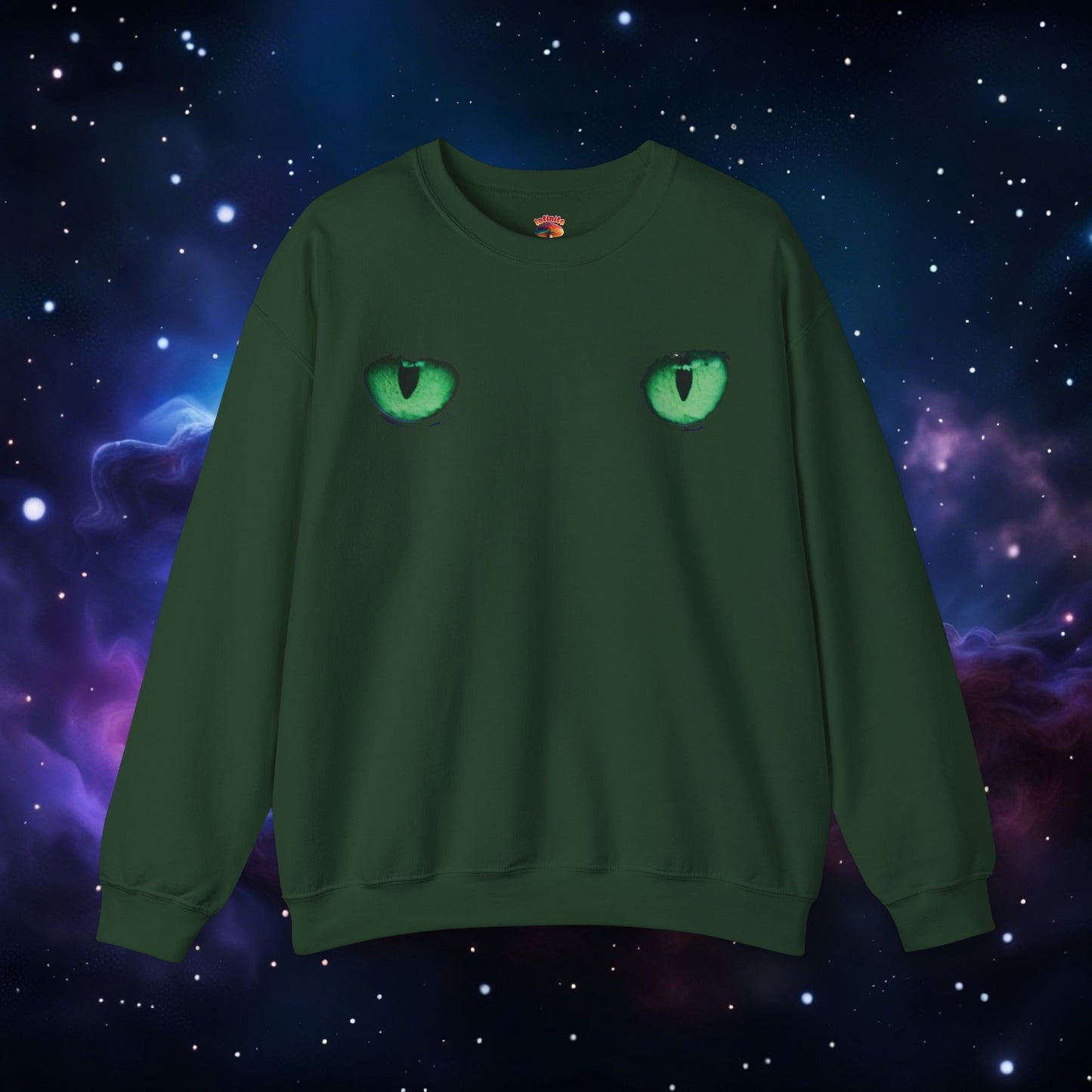 CAT EYES (GREEN) SWEATSHIRT