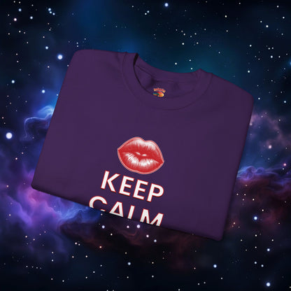 KEEP CALM AND KISS ME SWEATSHIRT