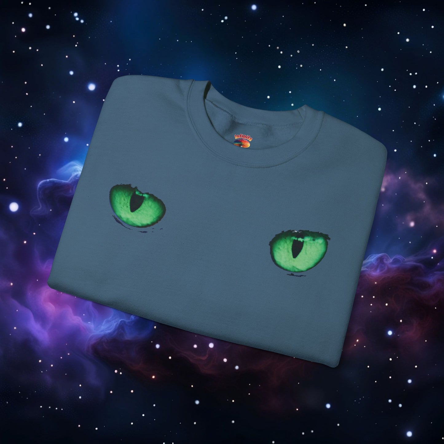 CAT EYES (GREEN) SWEATSHIRT