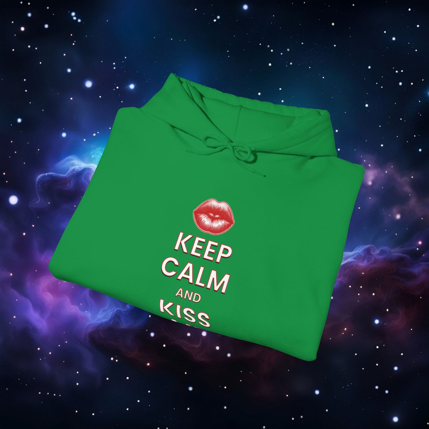 KEEP CALM AND KISS ME HOODIE