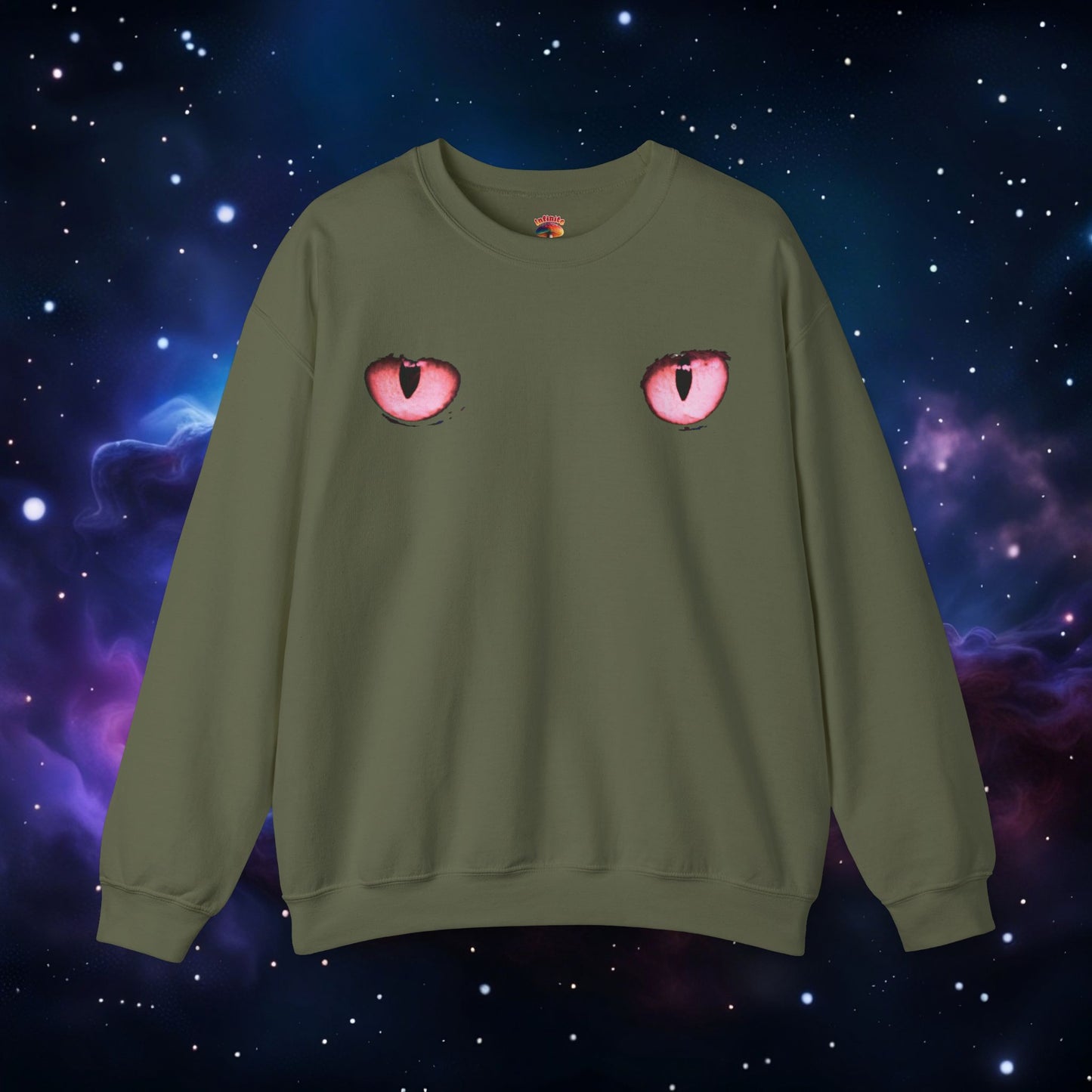 CAT EYES (RED) SWEATSHIRT