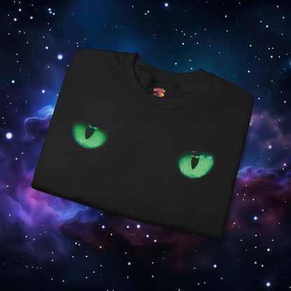 CAT EYES (GREEN) SWEATSHIRT