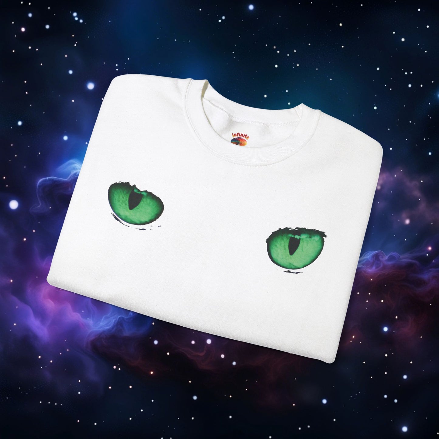 CAT EYES (GREEN) SWEATSHIRT