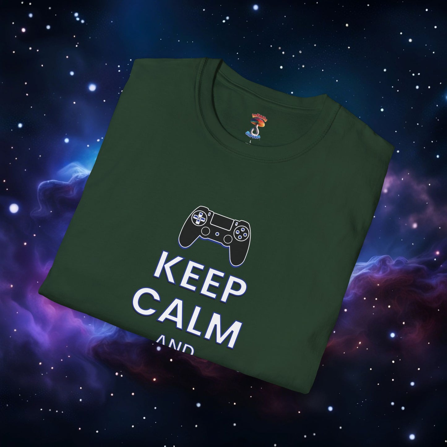 KEEP CALM AND GAME ON PS SHIRT