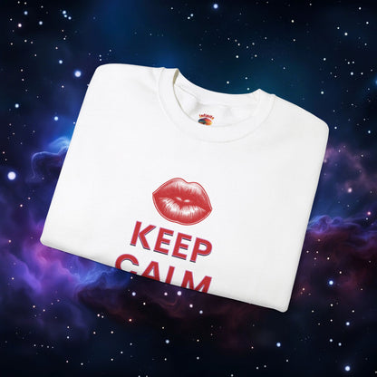 KEEP CALM AND KISS ME SWEATSHIRT