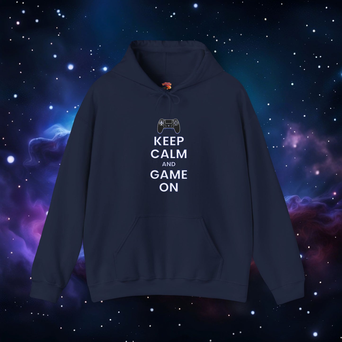 KEEP CALM AND GAME ON PS HOODIE