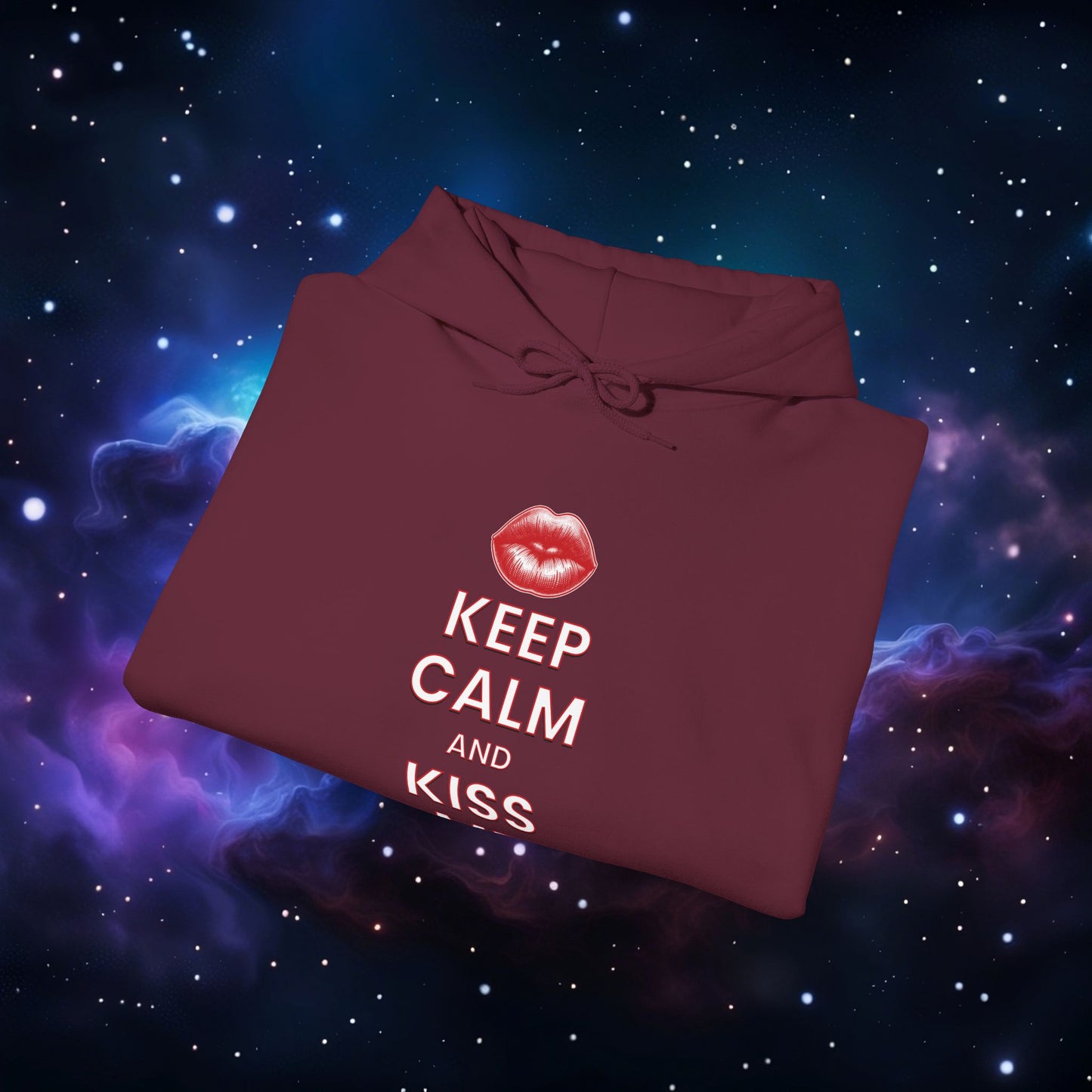 KEEP CALM AND KISS ME HOODIE