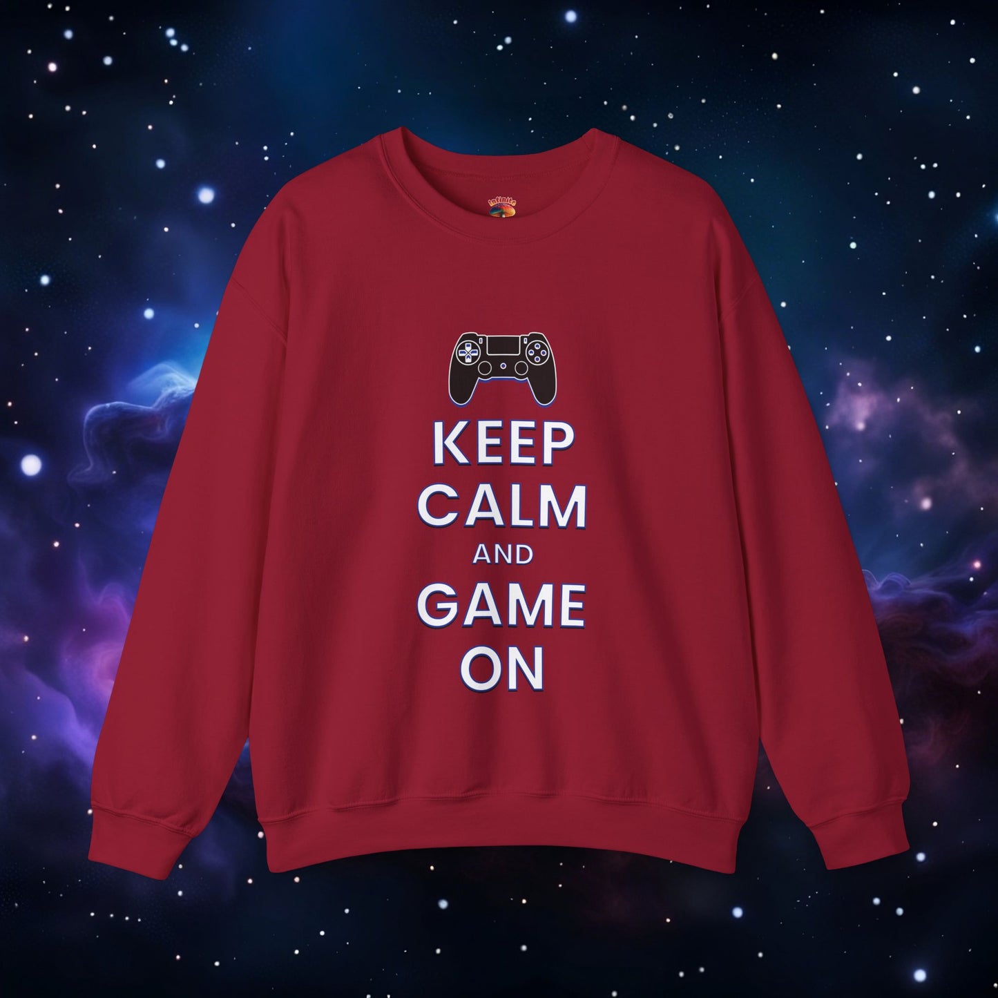 KEEP CALM AND GAME ON PS SWEATSHIRT