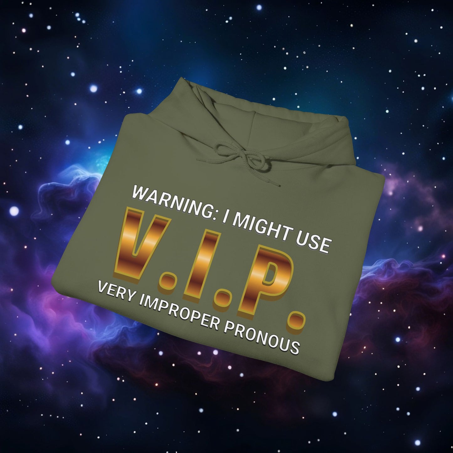 V.I.P. PRONOUN WARNING HOODIE