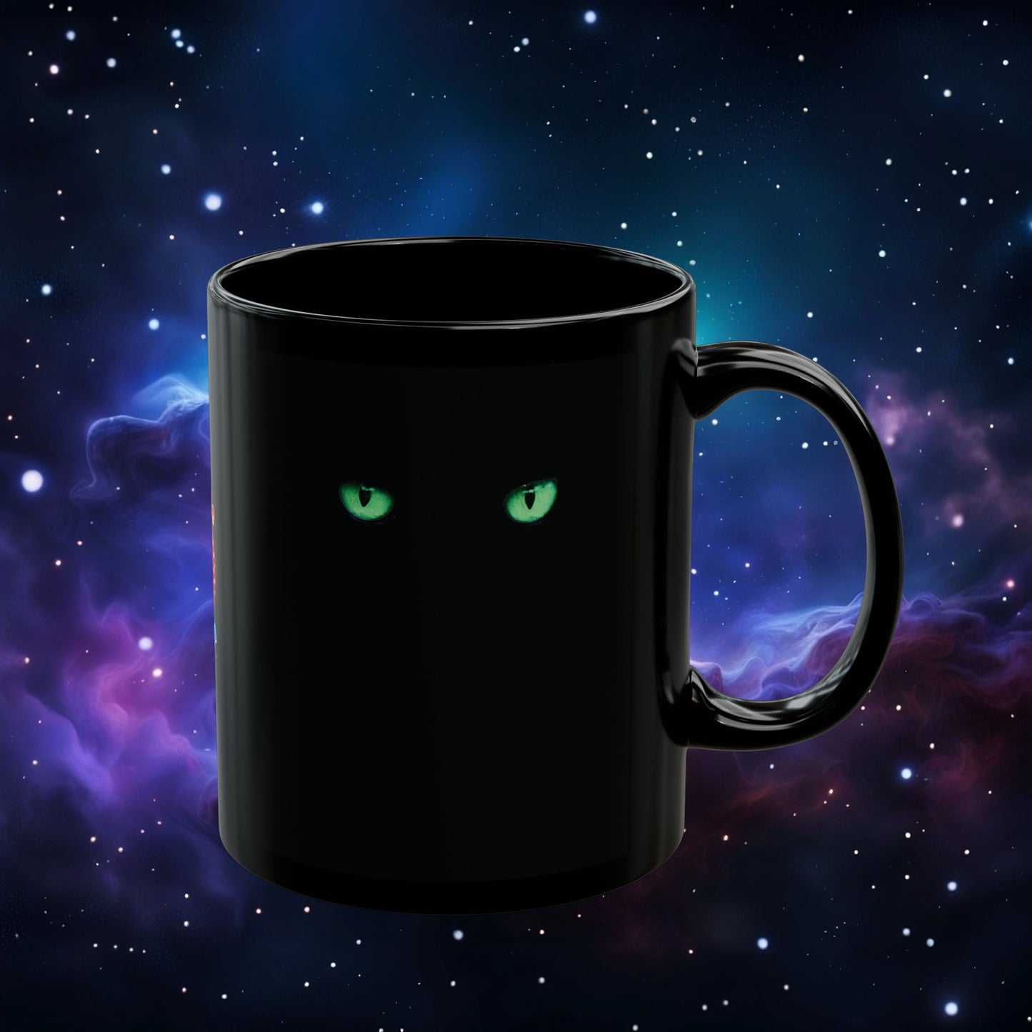 CAT EYES (GREEN) MUG