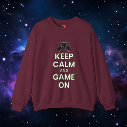 KEEP CALM AND GAME ON XB SWEATSHIRT