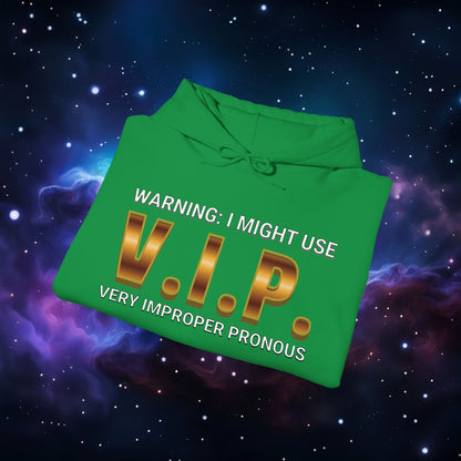 V.I.P. PRONOUN WARNING HOODIE