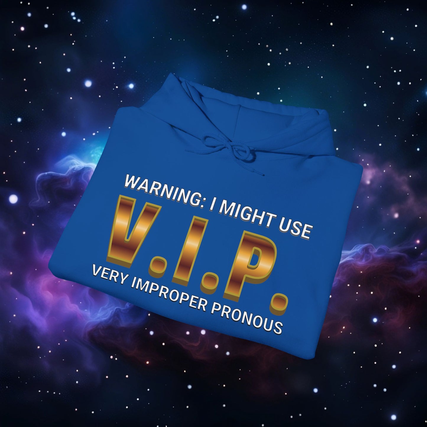 V.I.P. PRONOUN WARNING HOODIE