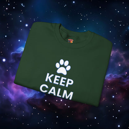 KEEP CALM AND PET ME SWEATSHIRT