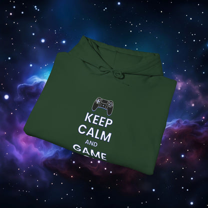 KEEP CALM AND GAME ON PS HOODIE