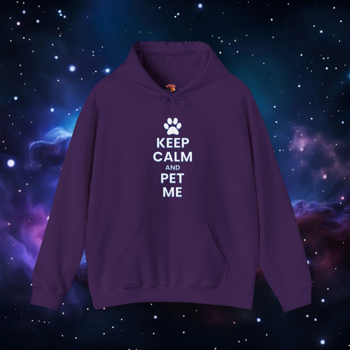 KEEP CALM AND PET ME HOODIE