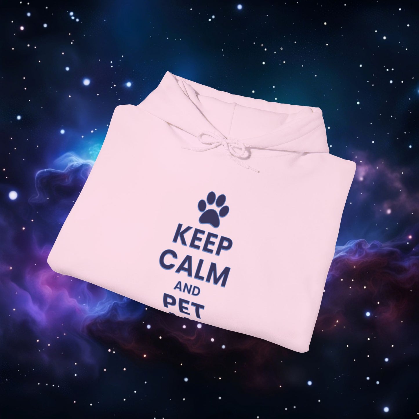 KEEP CALM AND PET ME HOODIE