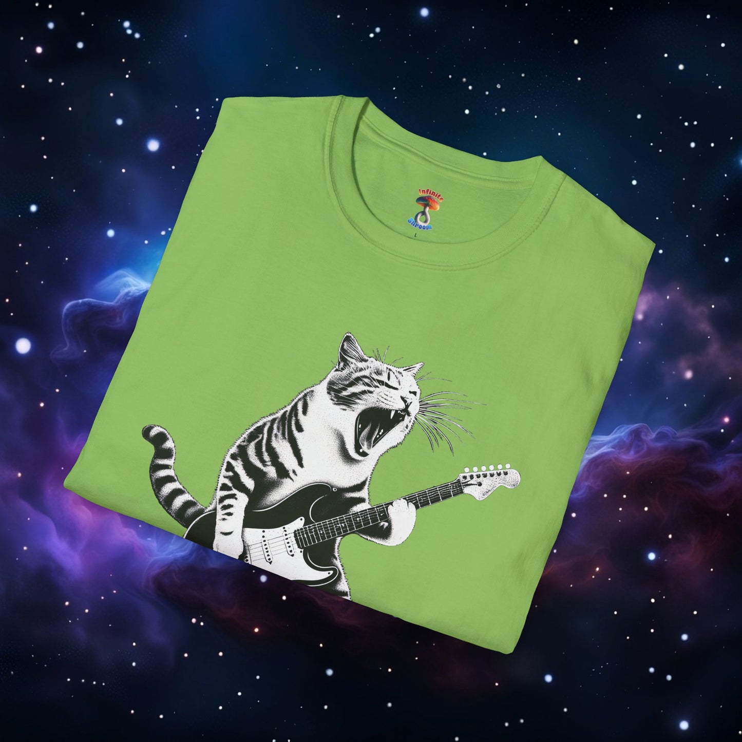 CAT PLAYING GUITAR SHIRT