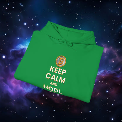 KEEP CALM AND HODL ON HOODIE