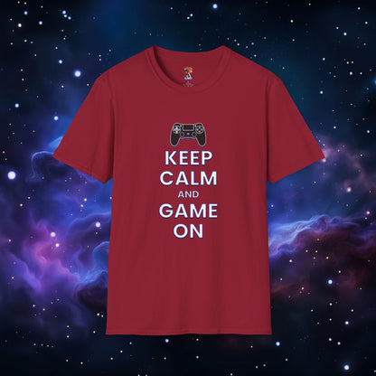 KEEP CALM AND GAME ON PS SHIRT