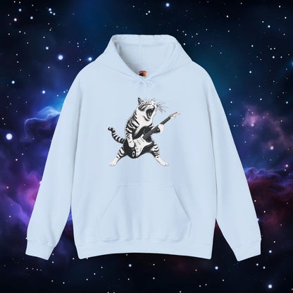 CAT PLAYING GUITAR HOODIE