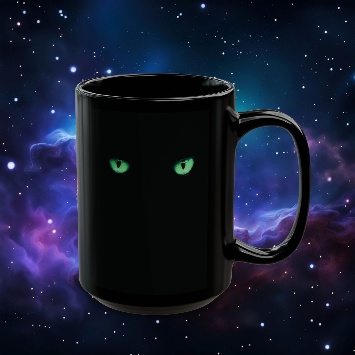 CAT EYES (GREEN) MUG