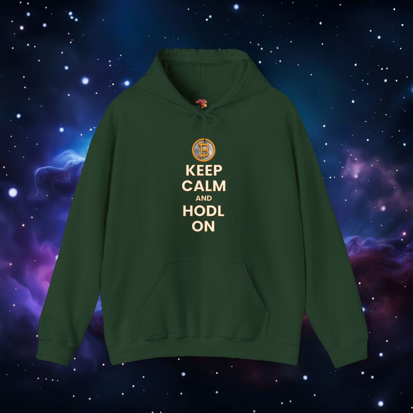 KEEP CALM AND HODL ON HOODIE