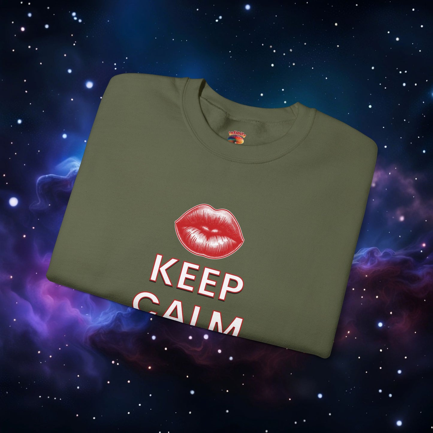 KEEP CALM AND KISS ME SWEATSHIRT