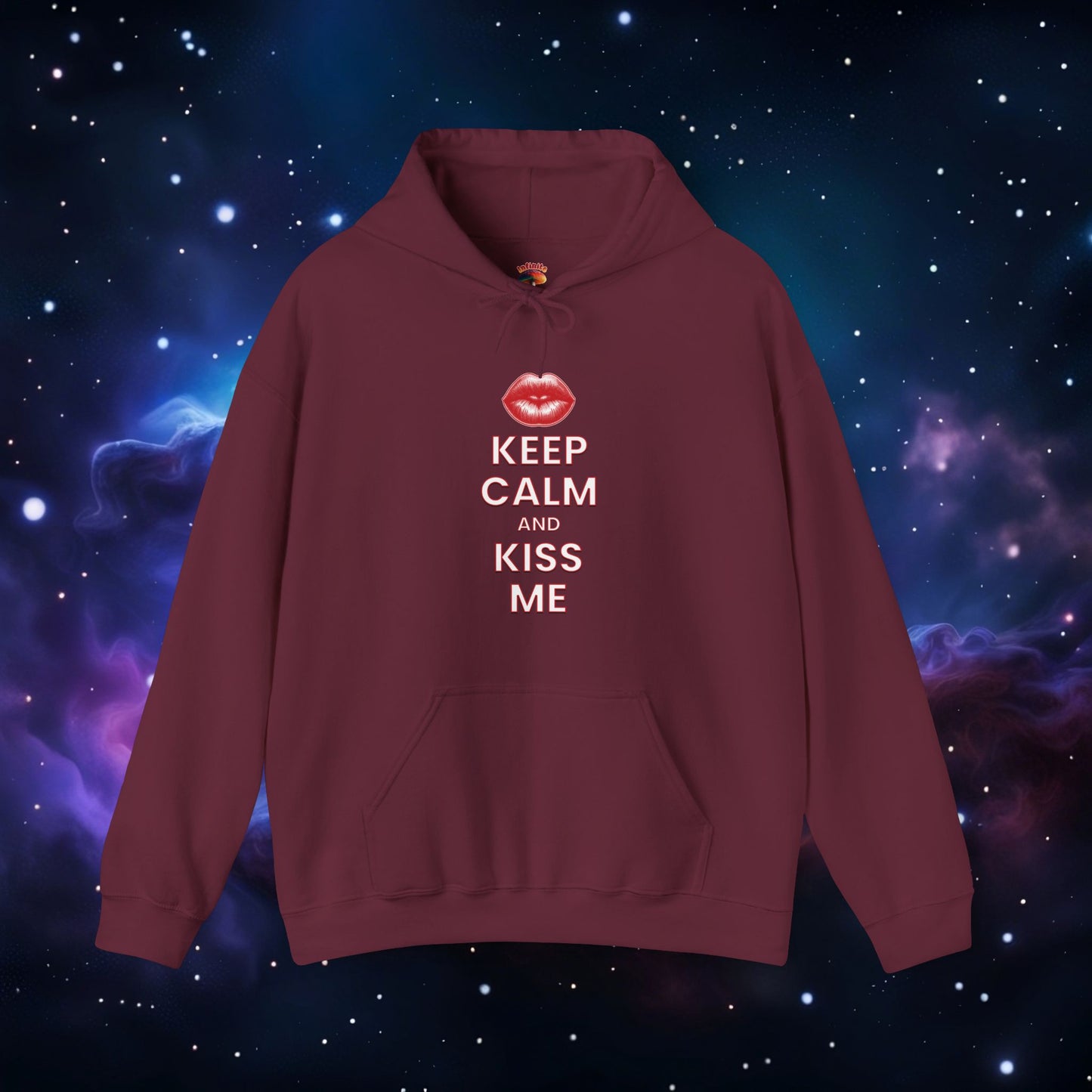 KEEP CALM AND KISS ME HOODIE