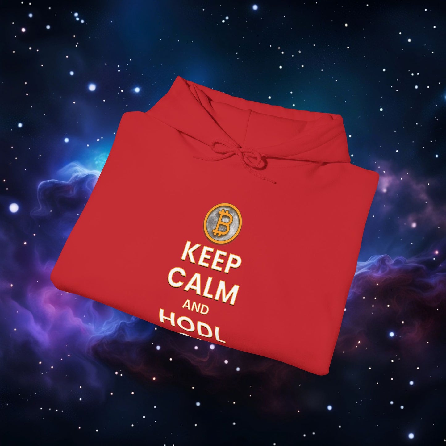 KEEP CALM AND HODL ON HOODIE