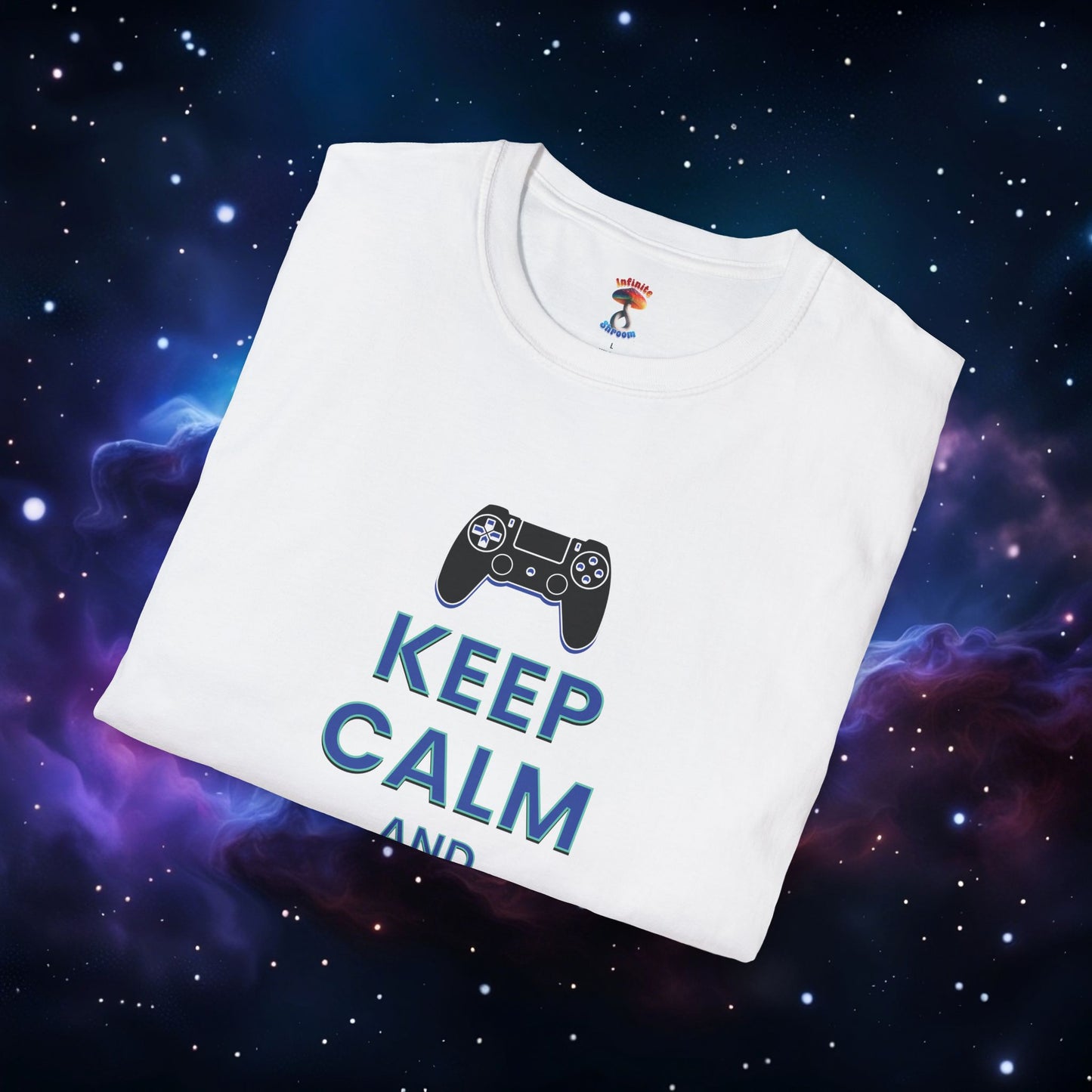 KEEP CALM AND GAME ON PS SHIRT