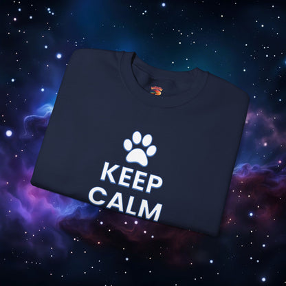 KEEP CALM AND PET ME SWEATSHIRT