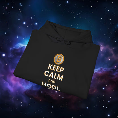 KEEP CALM AND HODL ON HOODIE