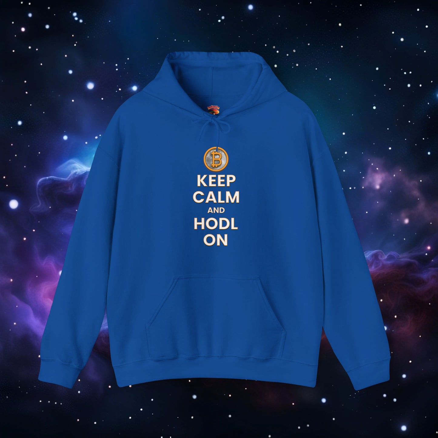 KEEP CALM AND HODL ON HOODIE