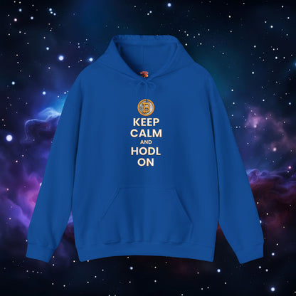 KEEP CALM AND HODL ON HOODIE