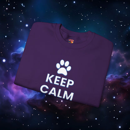 KEEP CALM AND PET ME SWEATSHIRT