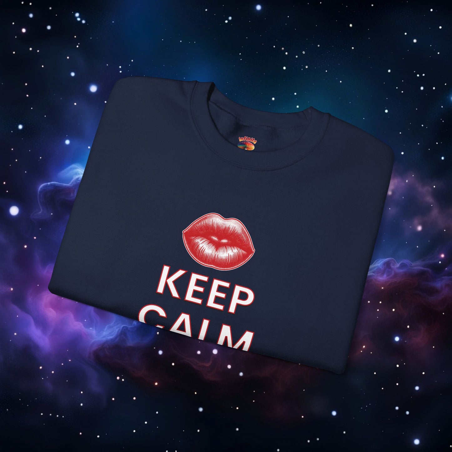 KEEP CALM AND KISS ME SWEATSHIRT