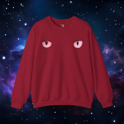 CAT EYES (RED) SWEATSHIRT