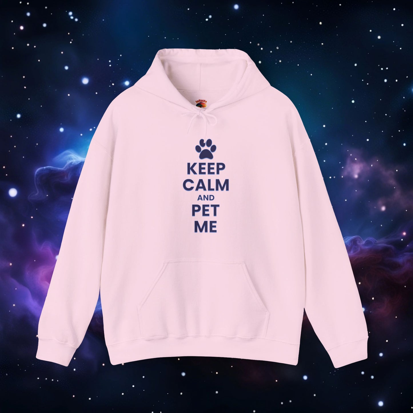 KEEP CALM AND PET ME HOODIE