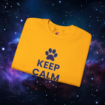 KEEP CALM AND PET ME SWEATSHIRT