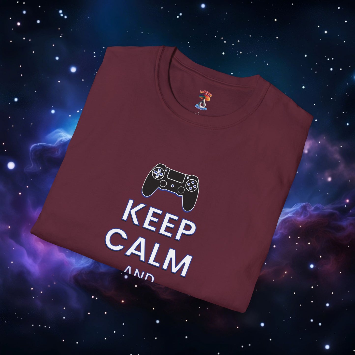 KEEP CALM AND GAME ON PS SHIRT