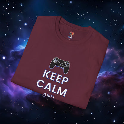 KEEP CALM AND GAME ON PS SHIRT