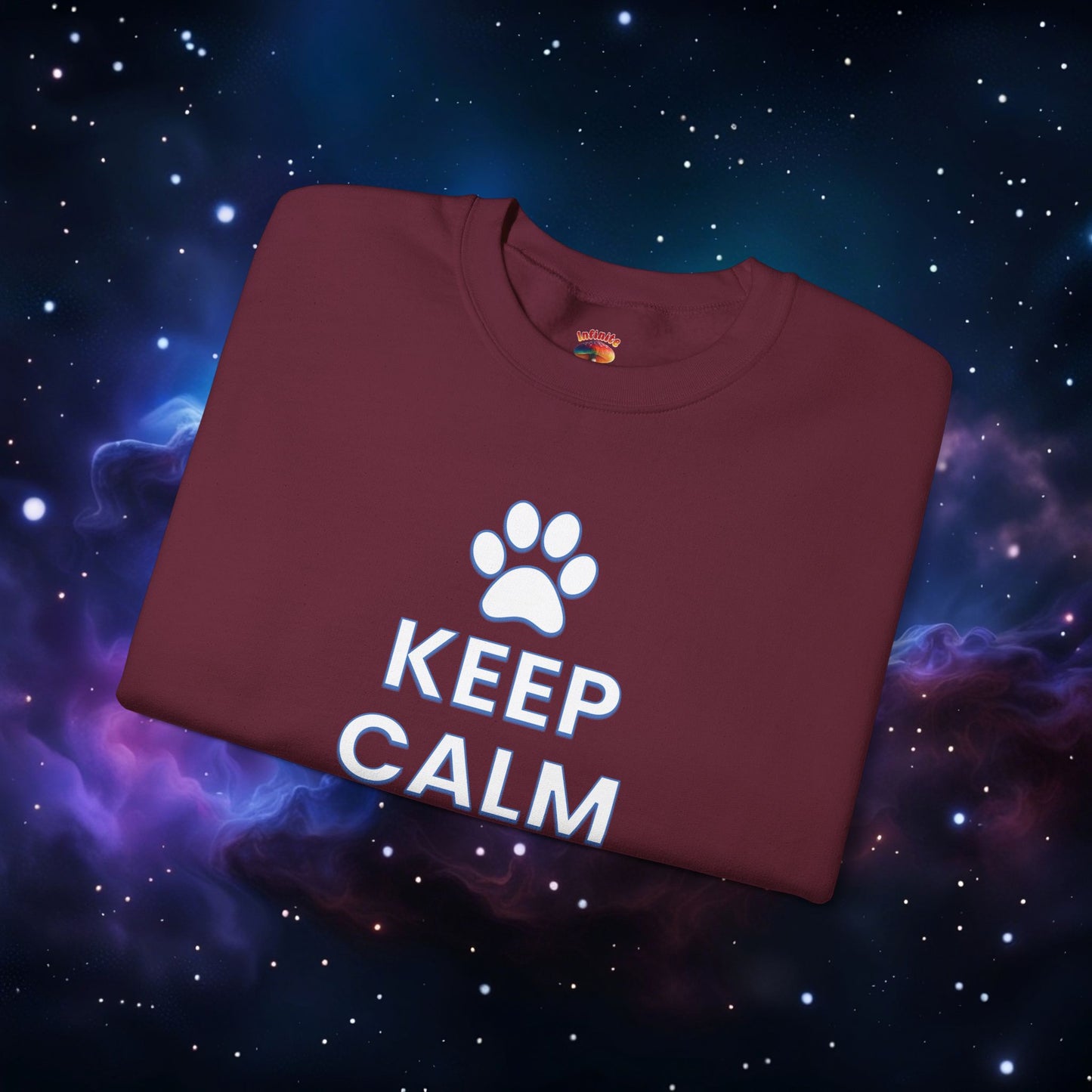 KEEP CALM AND PET ME SWEATSHIRT