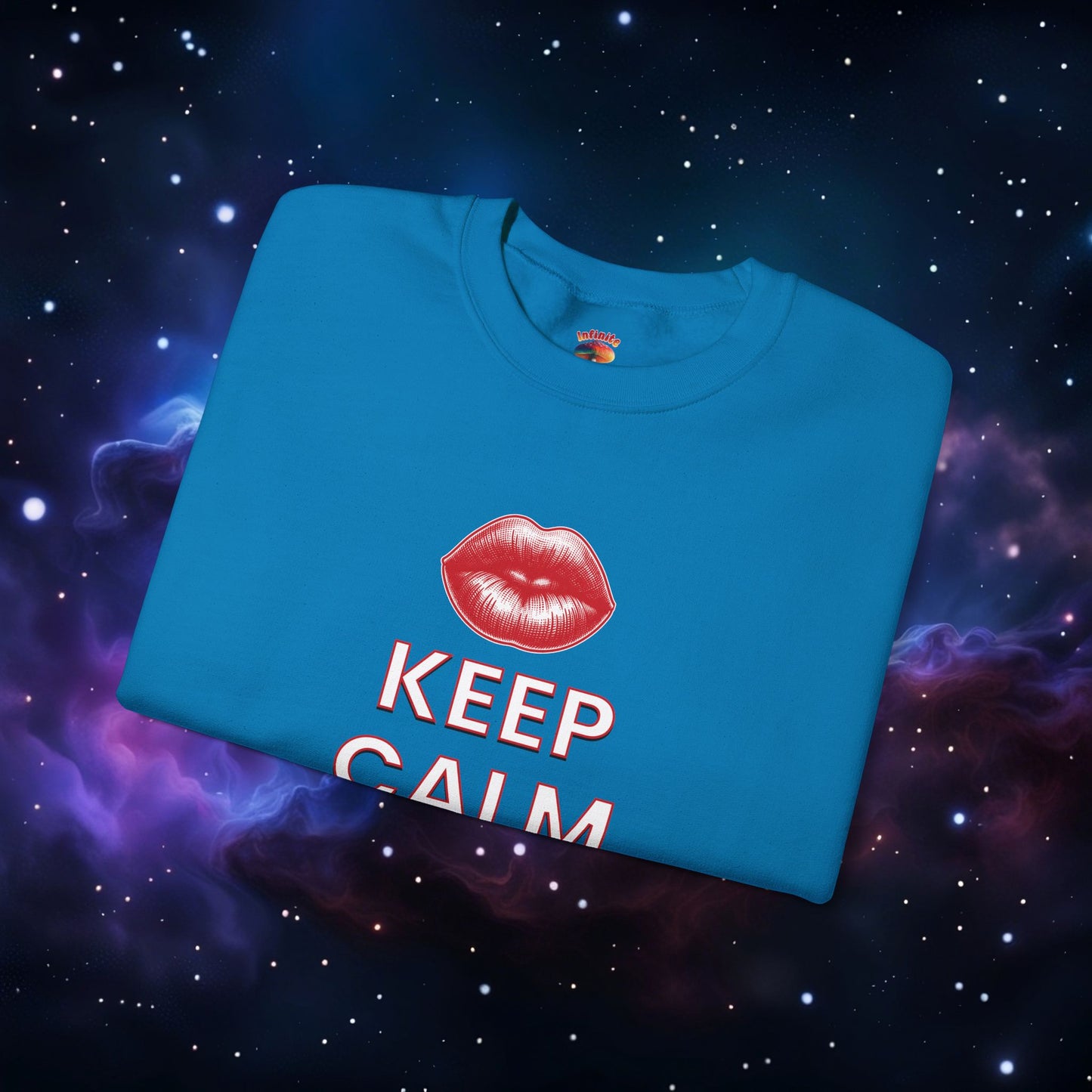 KEEP CALM AND KISS ME SWEATSHIRT