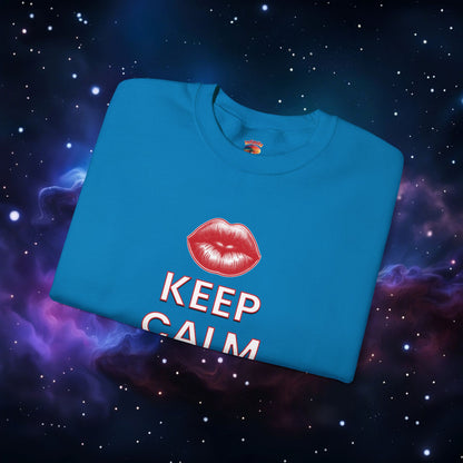 KEEP CALM AND KISS ME SWEATSHIRT