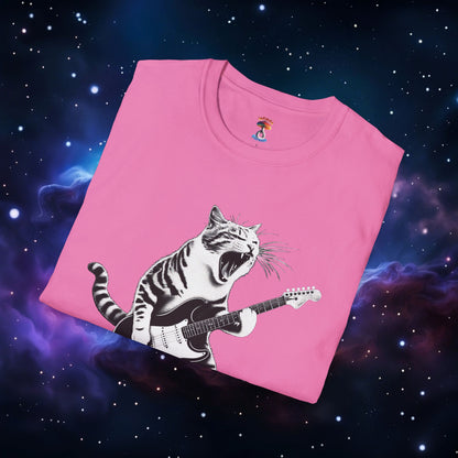 CAT PLAYING GUITAR SHIRT