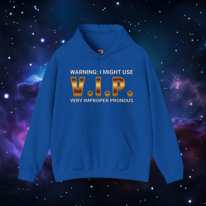 V.I.P. PRONOUN WARNING HOODIE