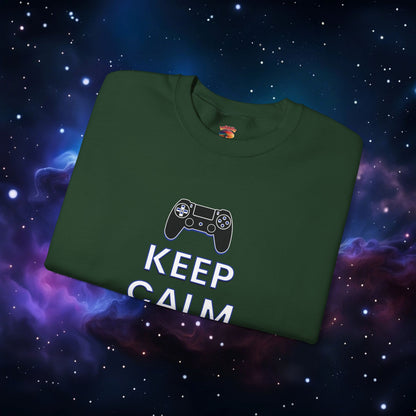 KEEP CALM AND GAME ON PS SWEATSHIRT