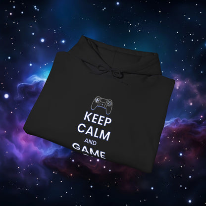 KEEP CALM AND GAME ON PS HOODIE