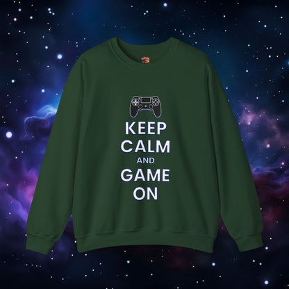 KEEP CALM AND GAME ON PS SWEATSHIRT